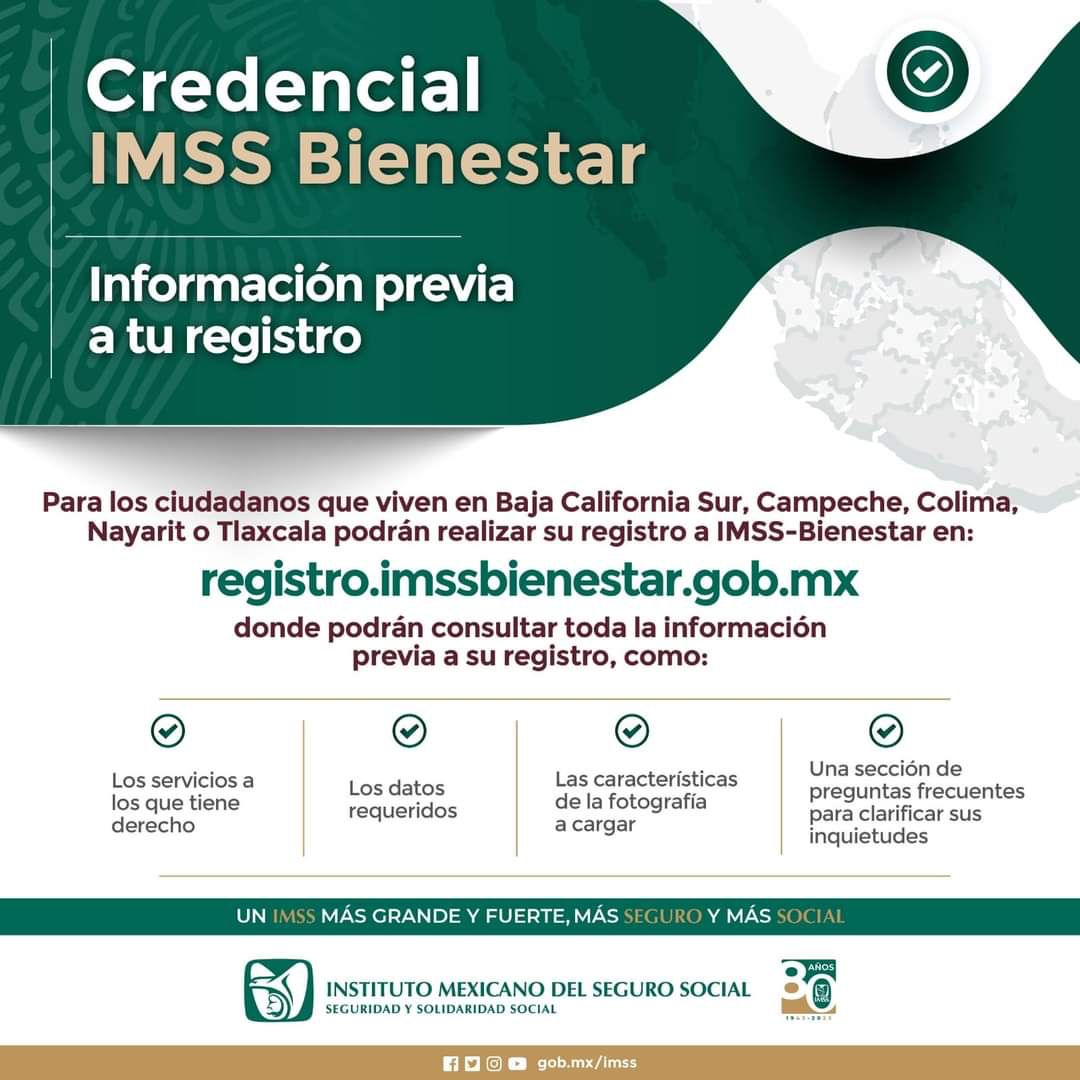 Invita Ayuntamiento de Huamantla a la población sin seguridad social a tramitar a su credencial del IMSS-Bienestar